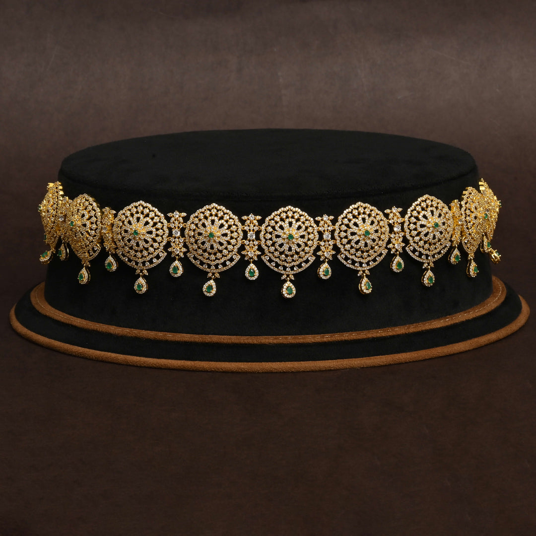 Gold Finish Chain Vaddanam