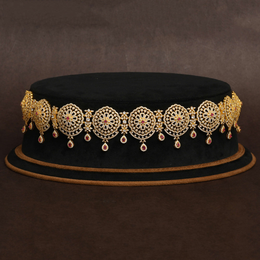 Gold Finish Chain Vaddanam