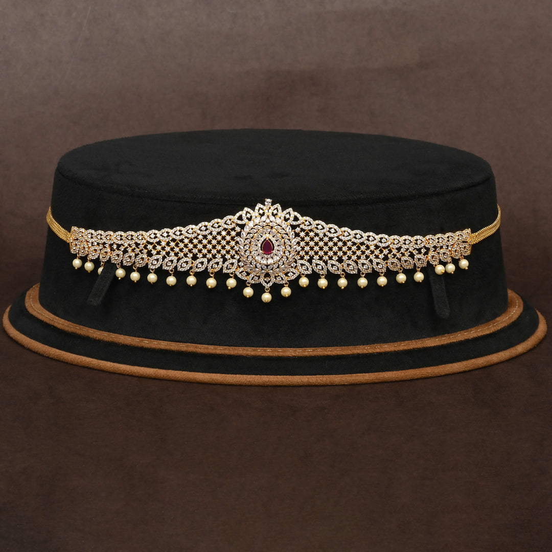 Gold Finish Chain Vaddanam