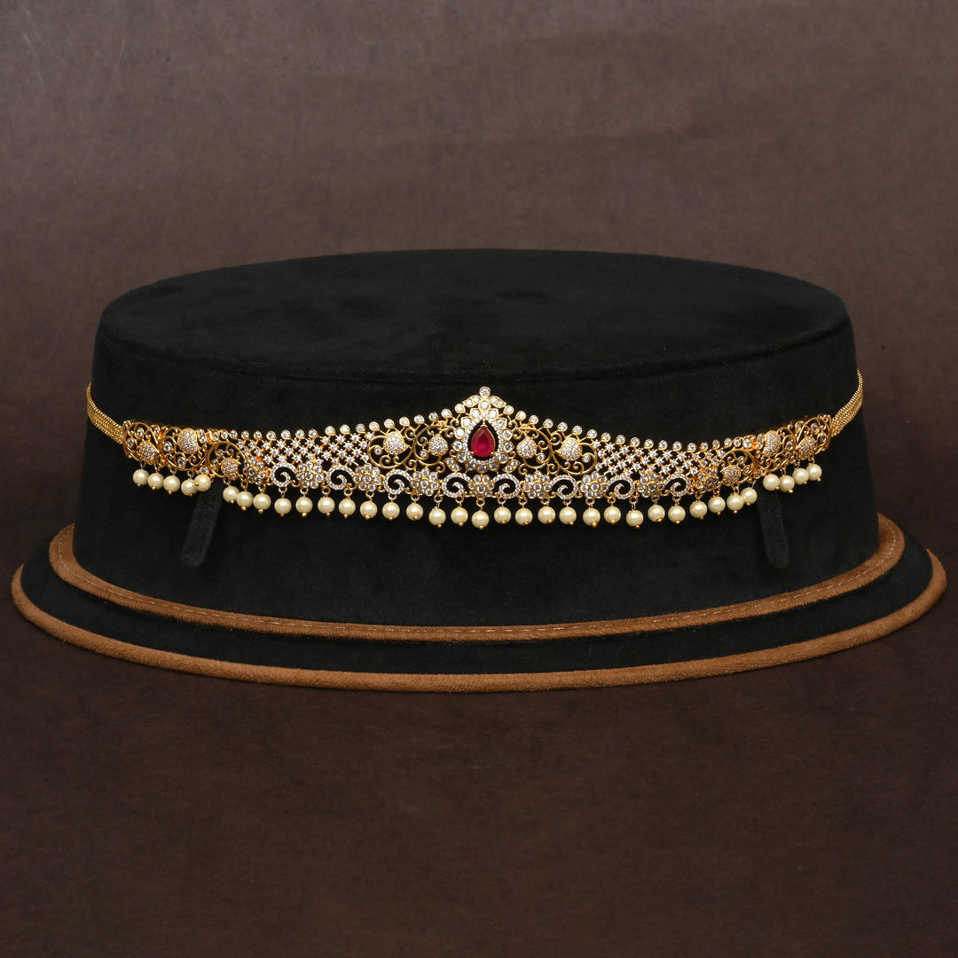 Gold Finish Chain Vaddanam