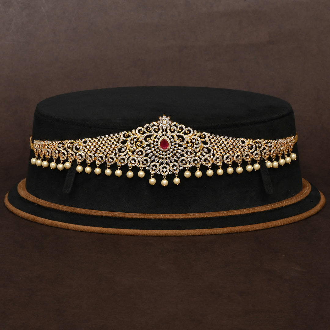 Gold Finish Chain Vaddanam