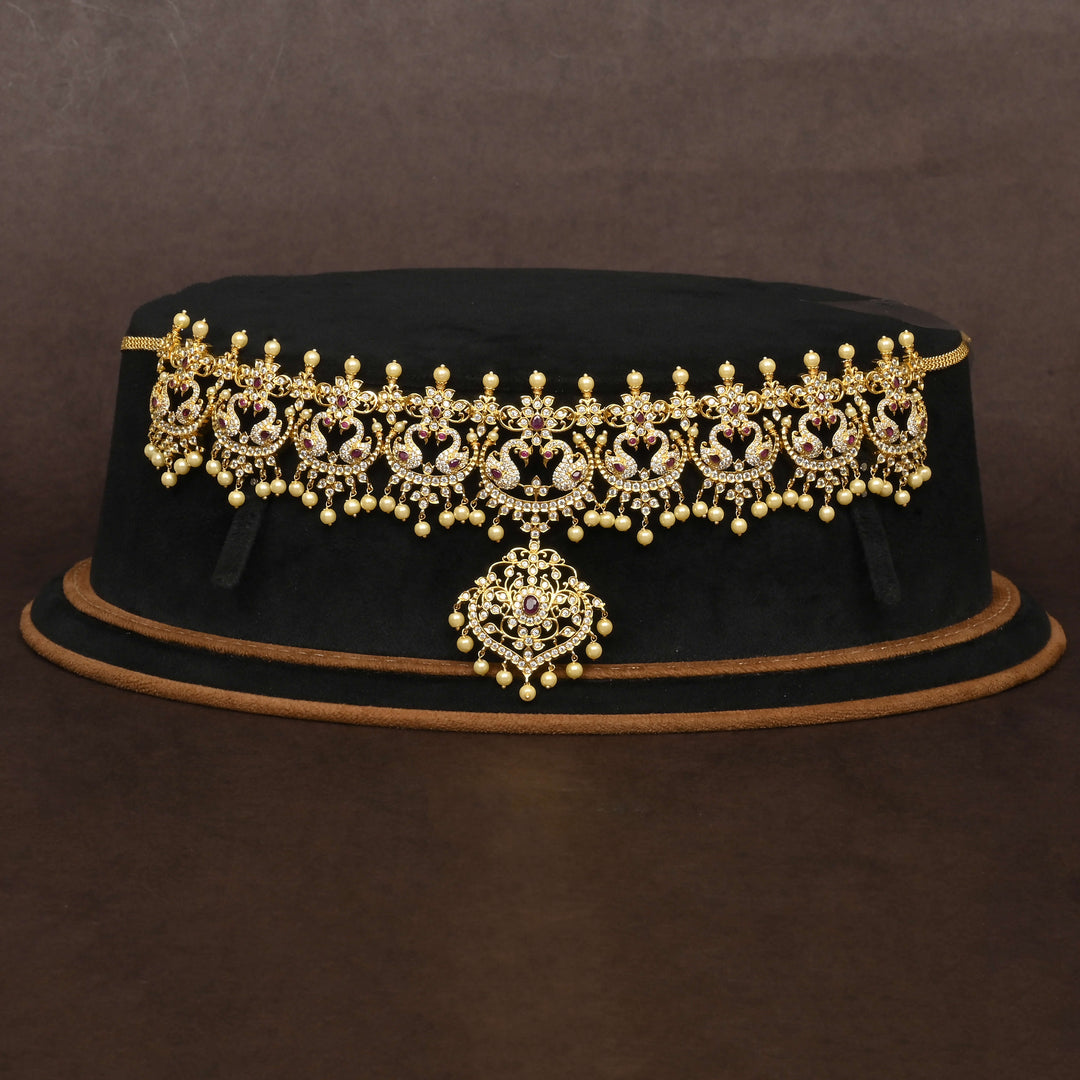 Gold Finish Chain Vaddanam