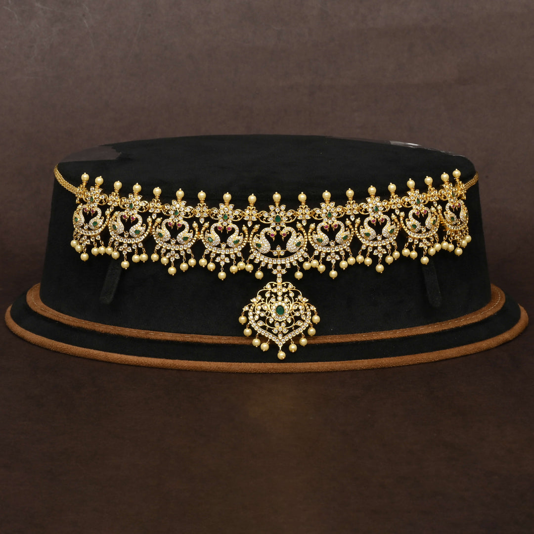 Gold Finish Chain Vaddanam