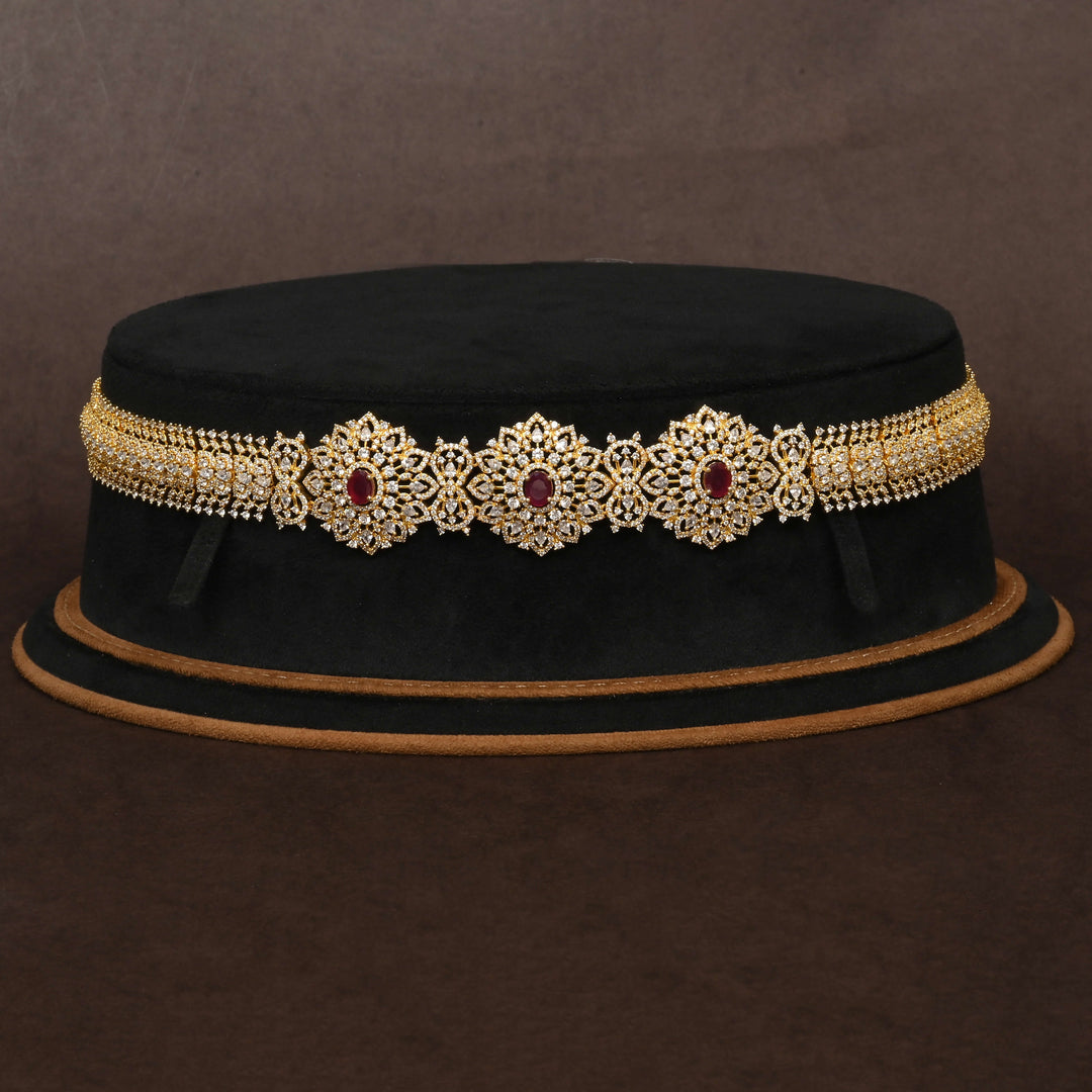 Gold Finish Chain Vaddanam