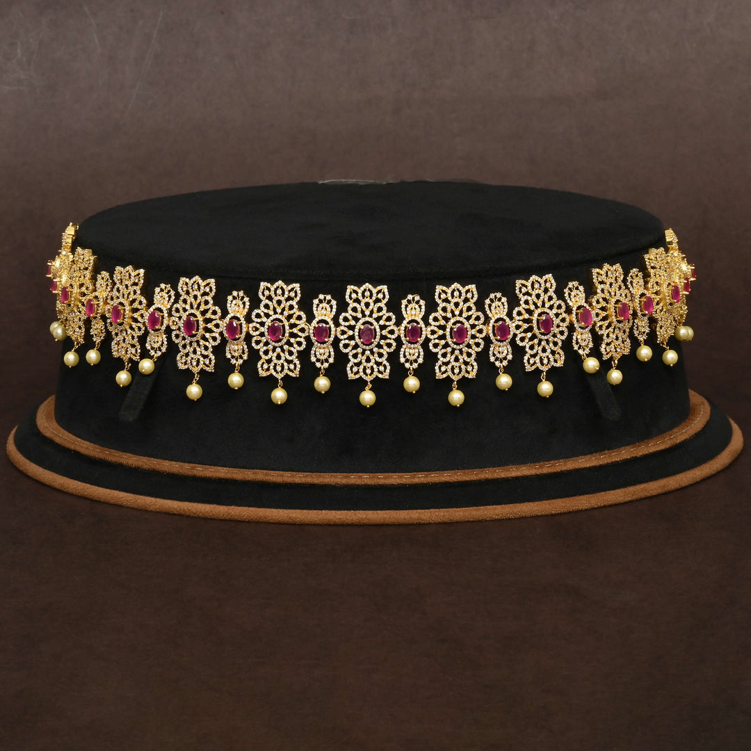 Gold Finish Chain Vaddanam