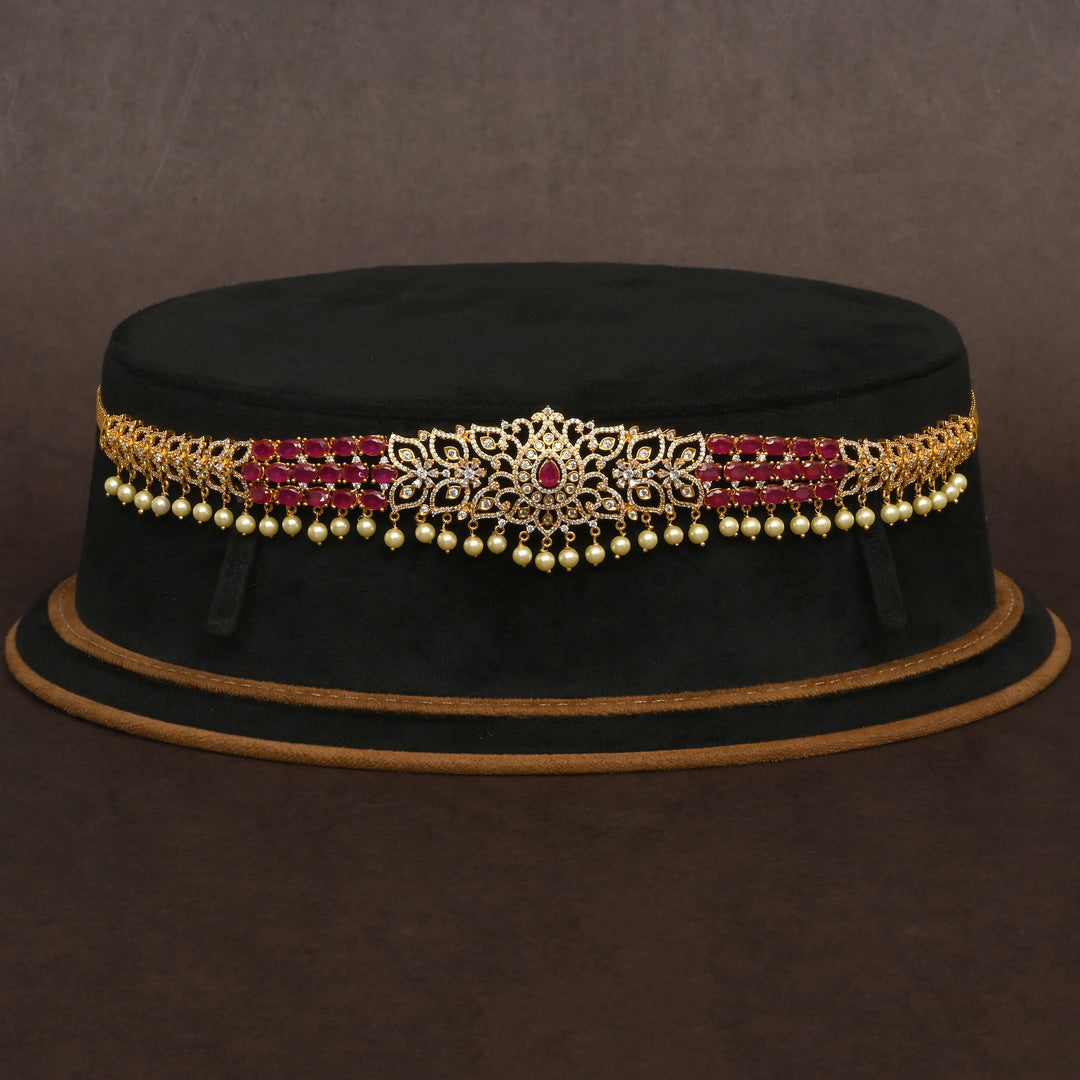 Gold Finish Chain Vaddanam