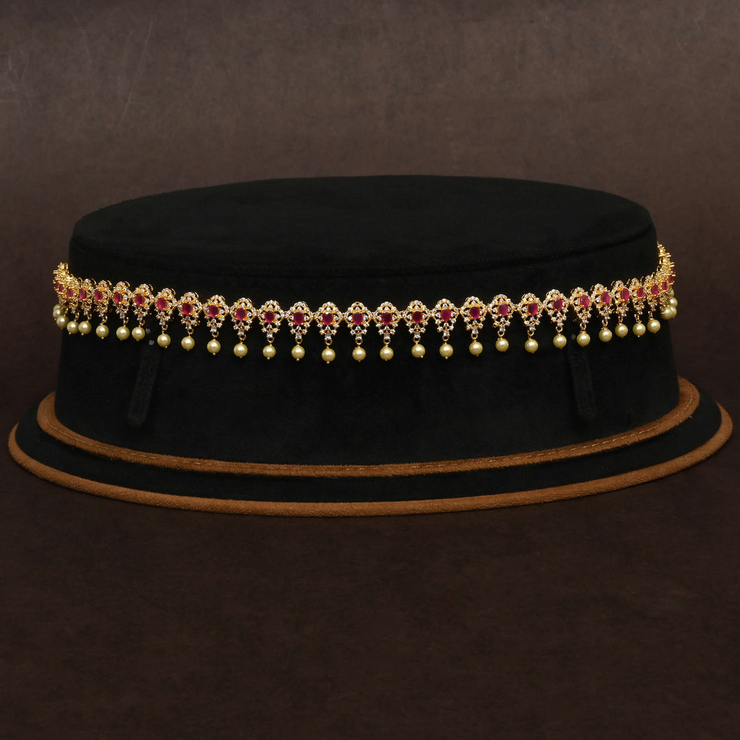 Gold Finish Chain Vaddanam