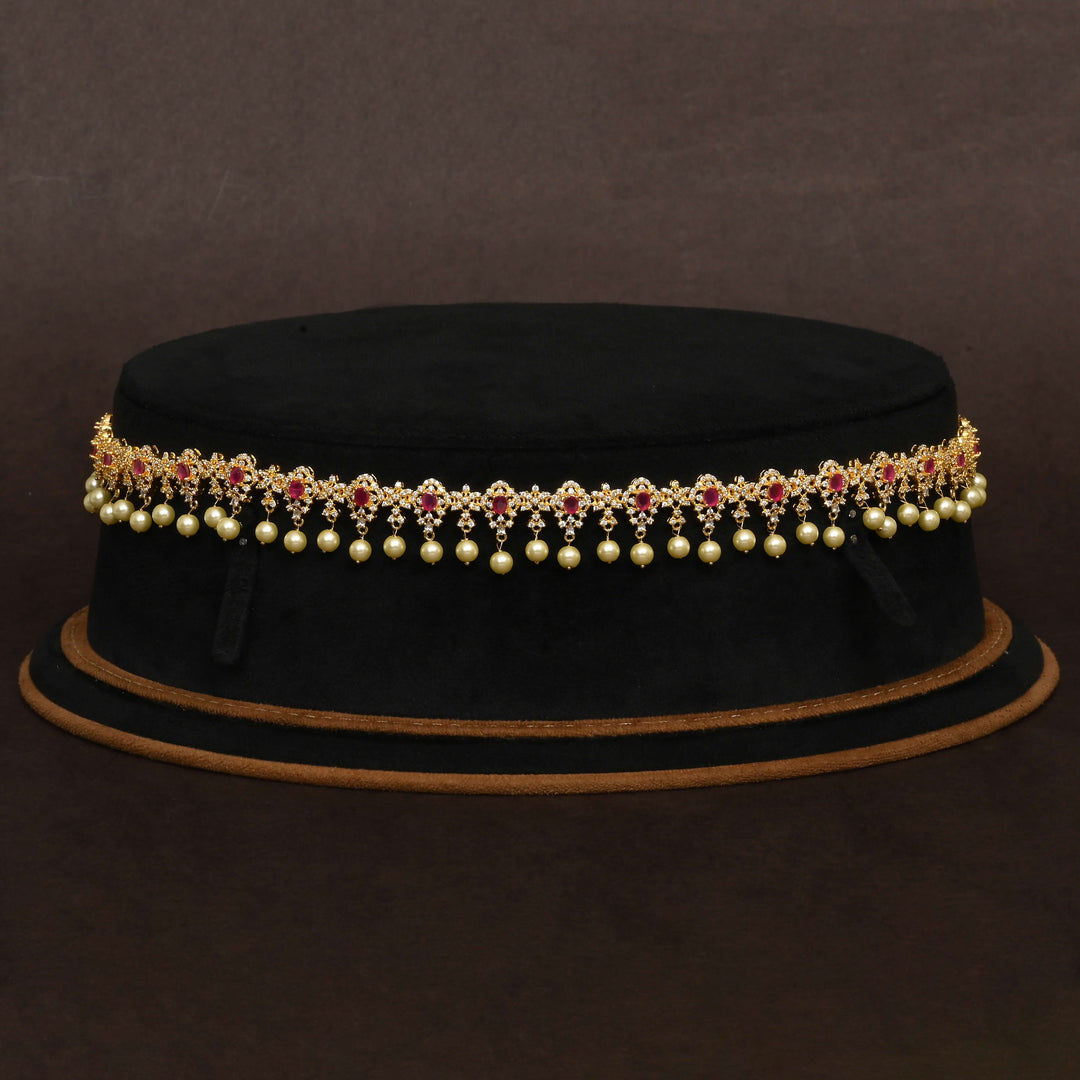 Gold Finish Chain Vaddanam