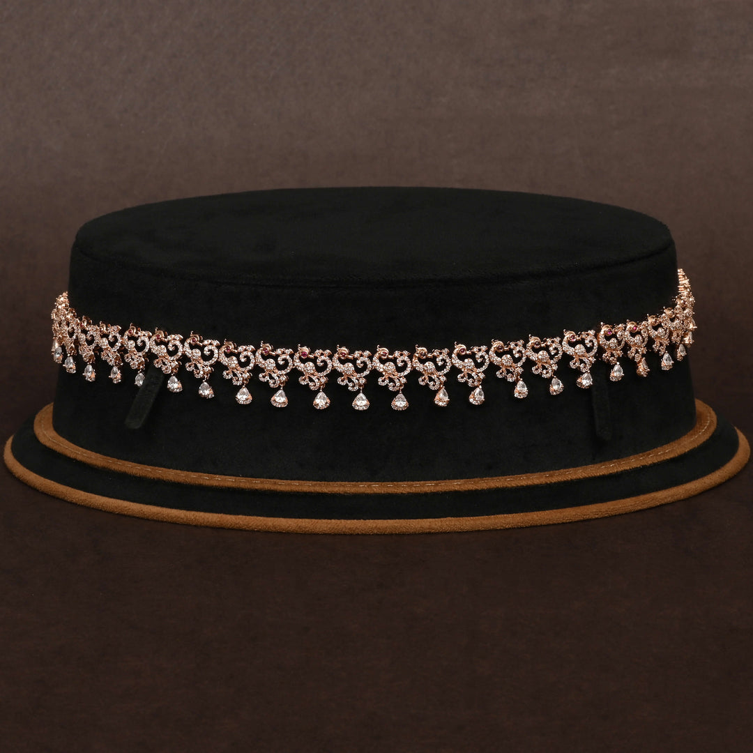 Rose Gold Finish Vaddanam
