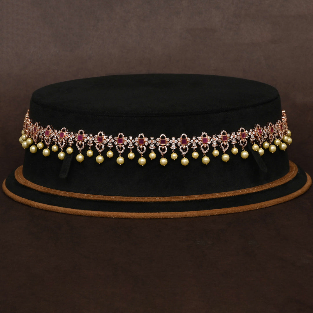 Rose Gold Finish Vaddanam
