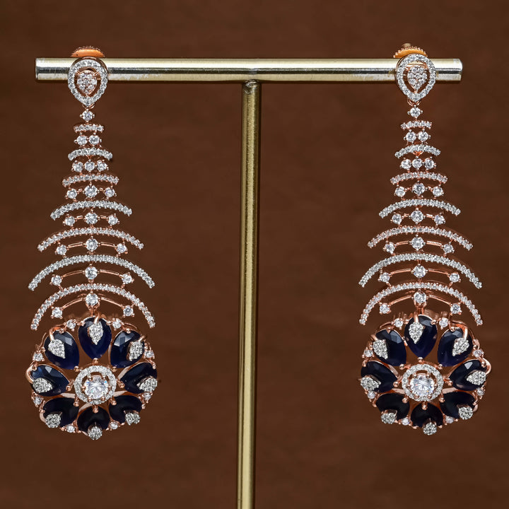 CZ Rose Gold Earrings