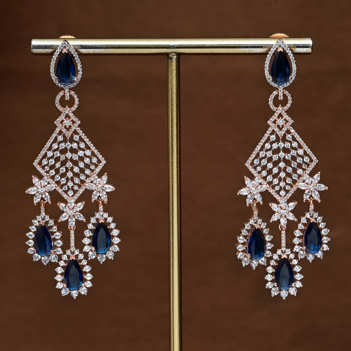 CZ Rose Gold Earrings