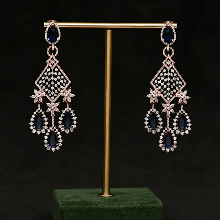 CZ Rose Gold Earrings