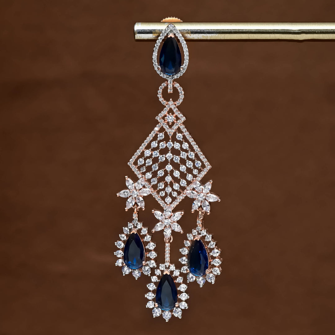 CZ Rose Gold Earrings