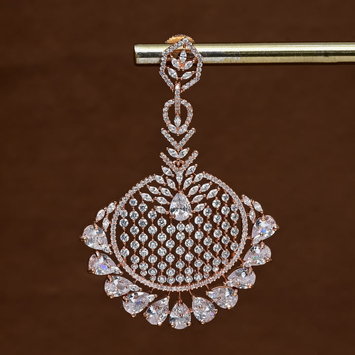 CZ Rose Gold Earrings