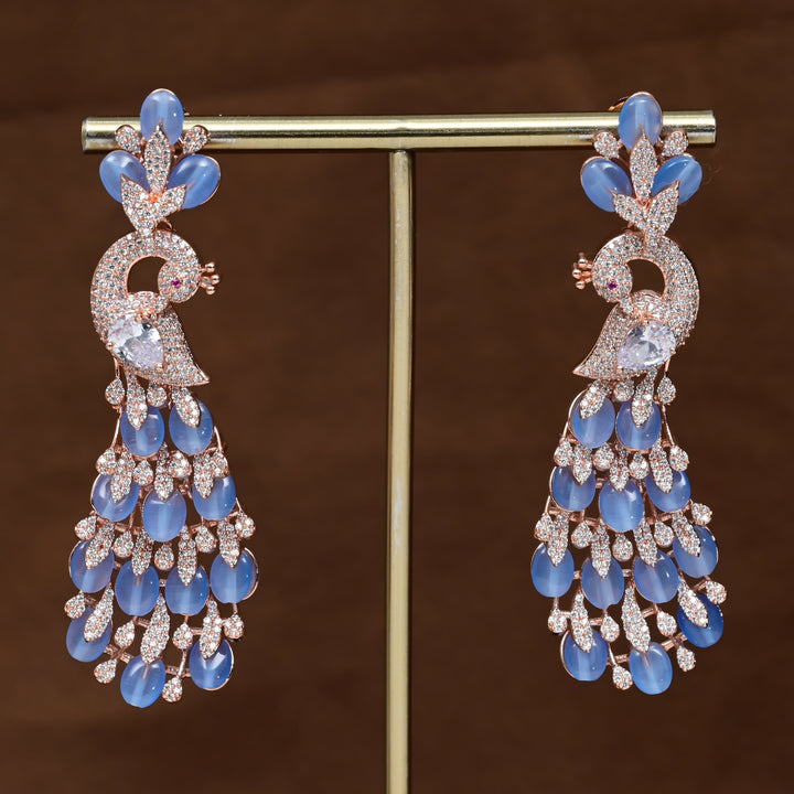 CZ Rose Gold Earrings