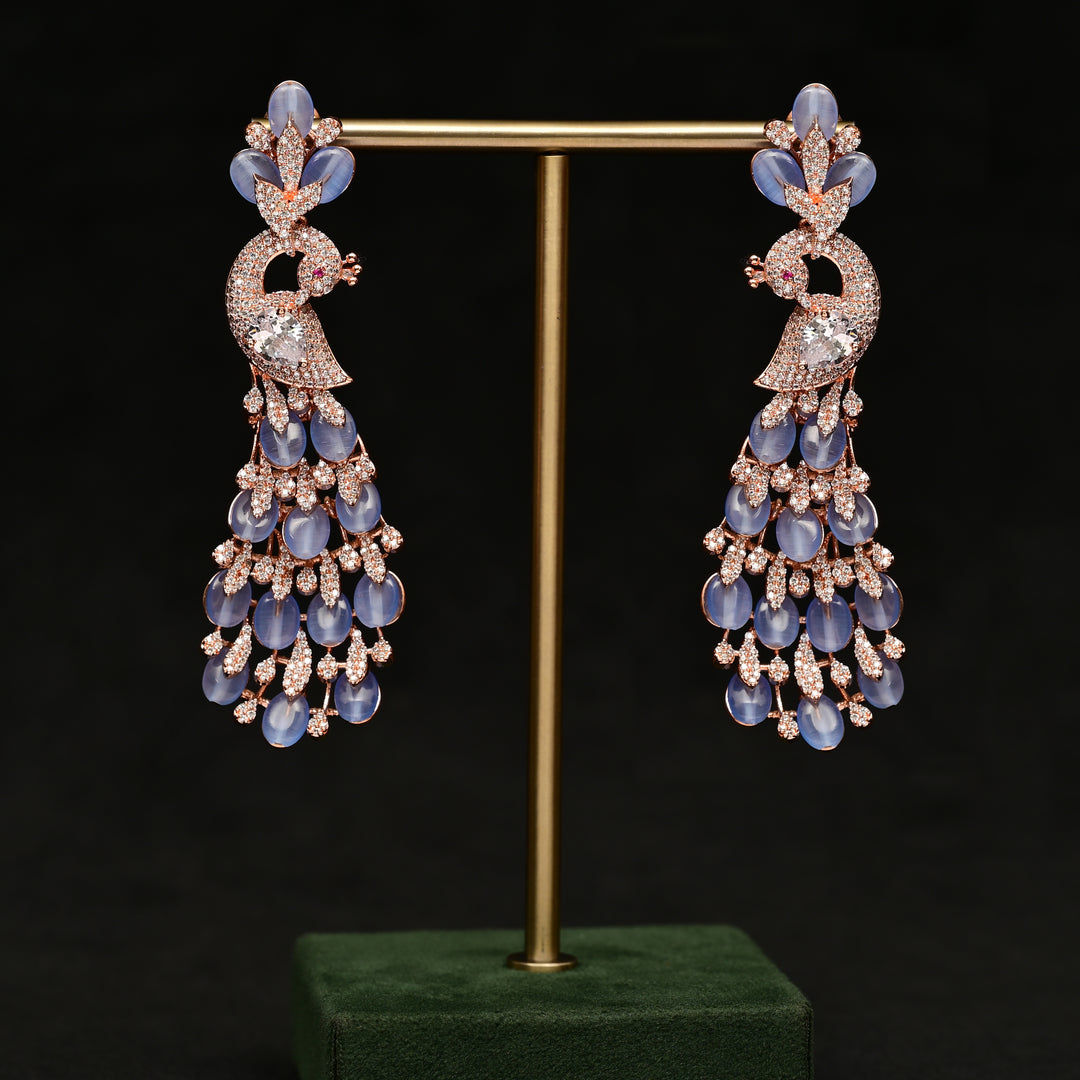 CZ Rose Gold Earrings
