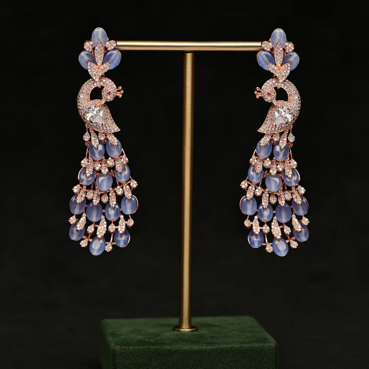 CZ Rose Gold Earrings
