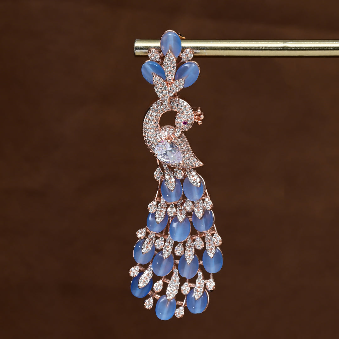 CZ Rose Gold Earrings