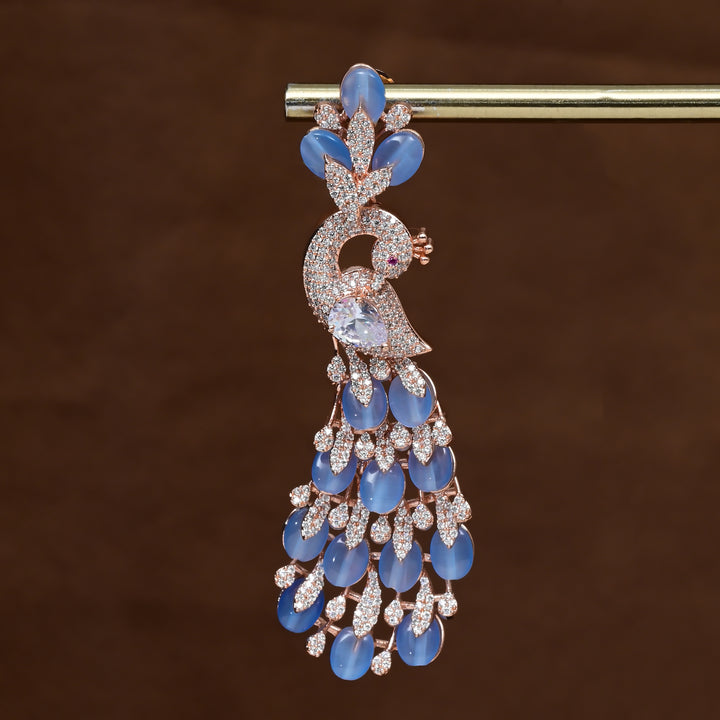 CZ Rose Gold Earrings