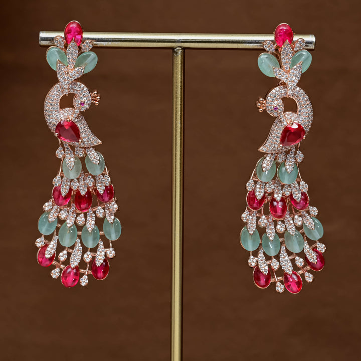 CZ Rose Gold Earrings