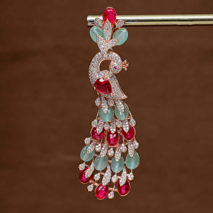 CZ Rose Gold Earrings