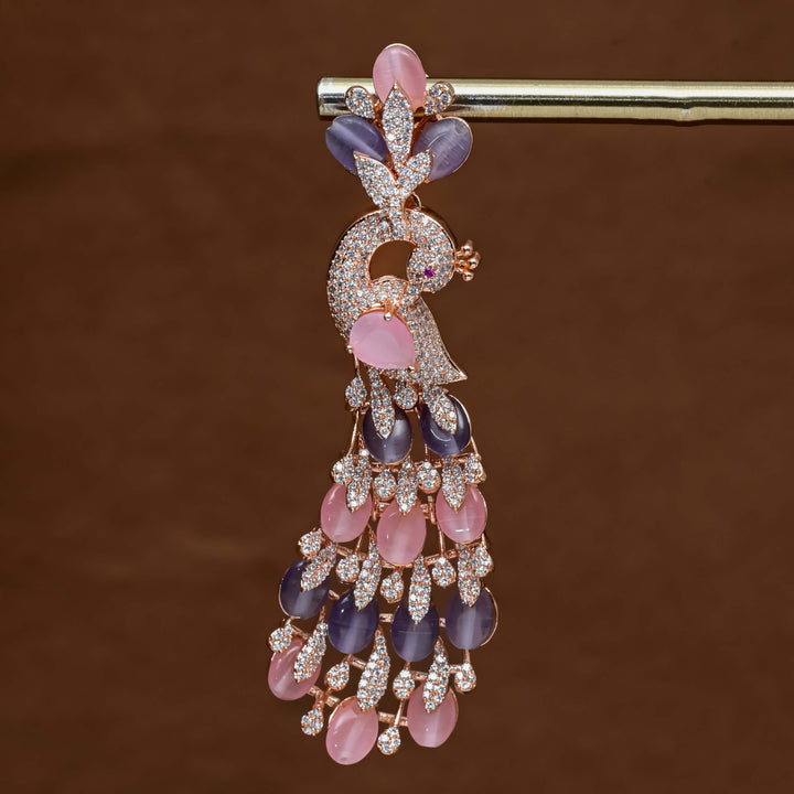 CZ Rose Gold Earrings