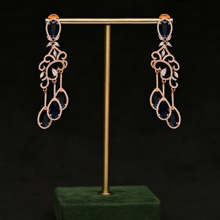 Rose Gold Designer Earrings
