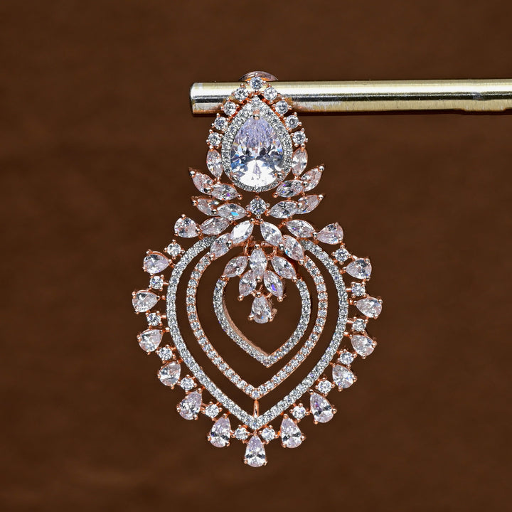 CZ Rose Gold Earring