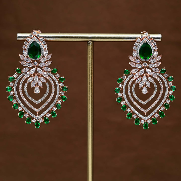 CZ Emerald Earrings