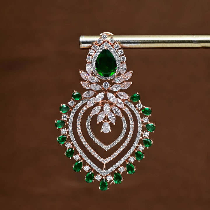 CZ Emerald Earrings