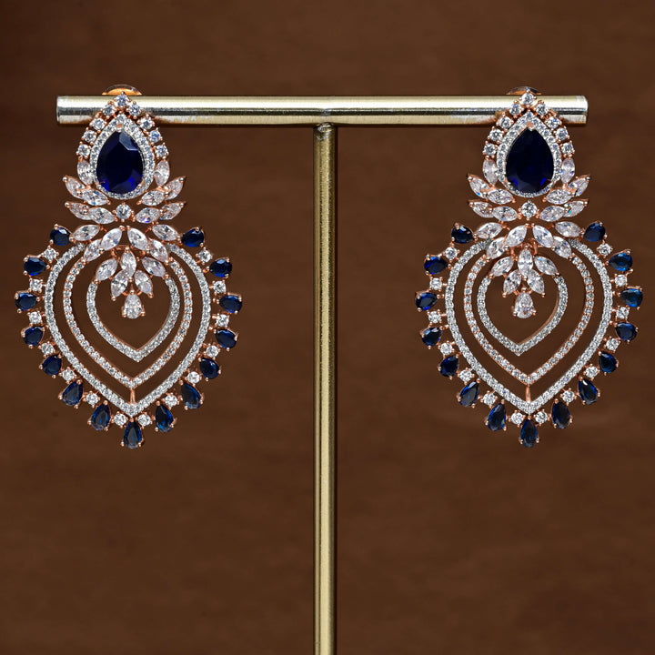CZ Rose Gold Earrings