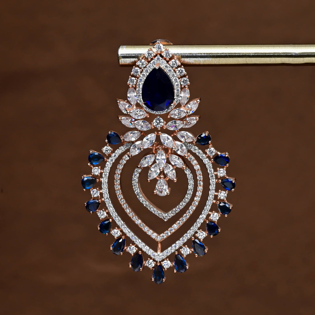 CZ Rose Gold Earrings