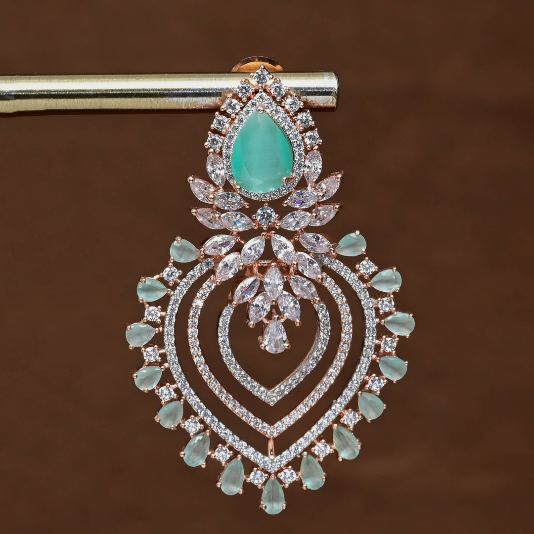CZ Rose Gold Earrings