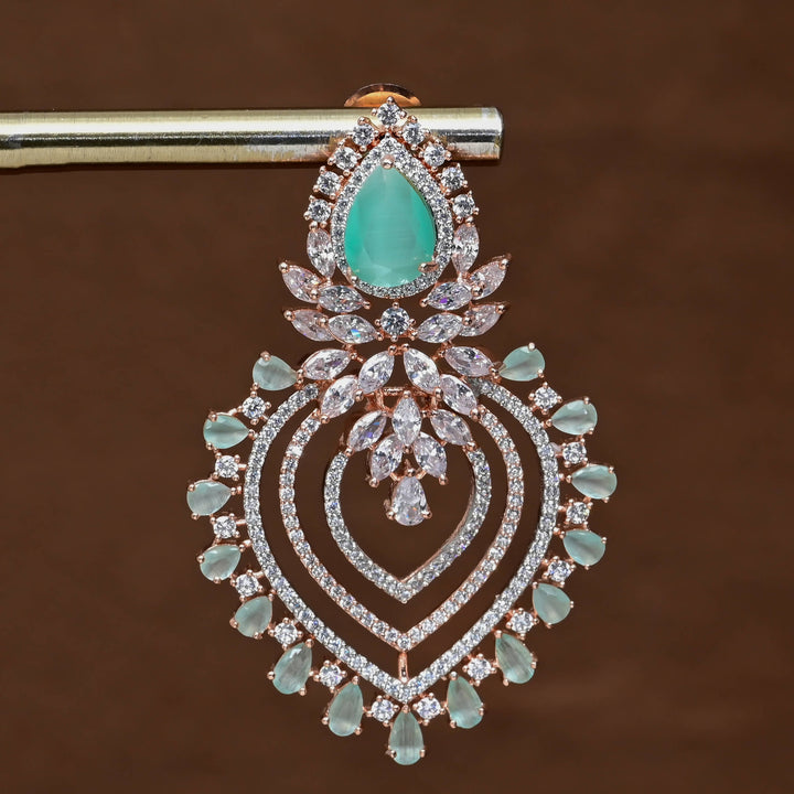 CZ Rose Gold Earrings