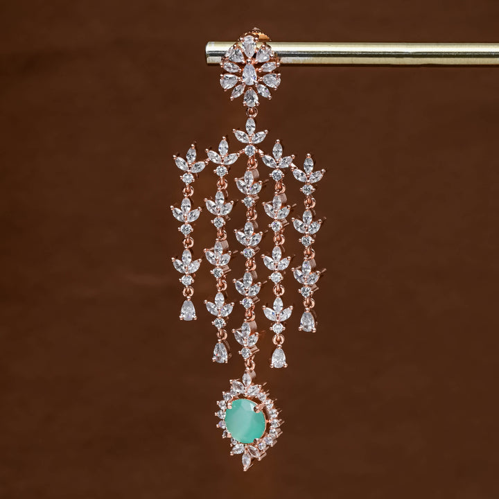 CZ Rose Gold Earrings