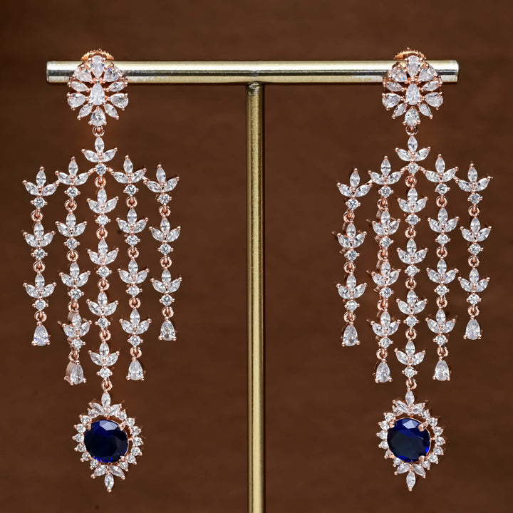 CZ Rose Gold Earrings