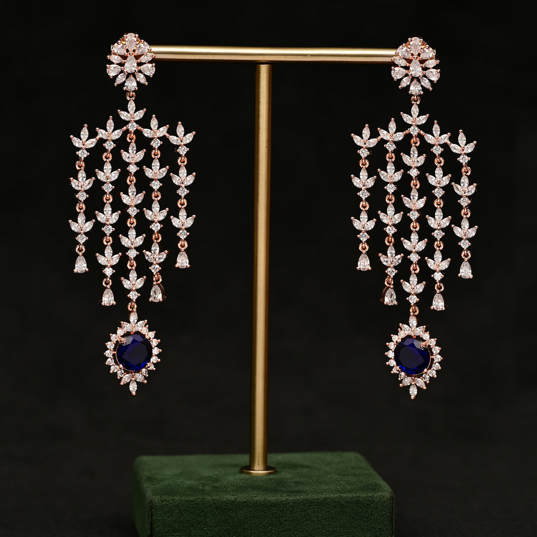 CZ Rose Gold Earrings