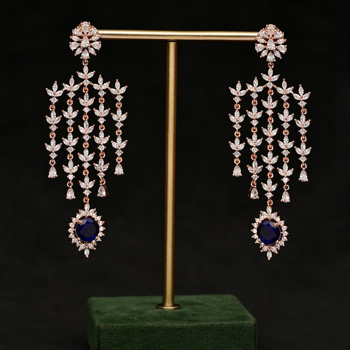 CZ Rose Gold Earrings