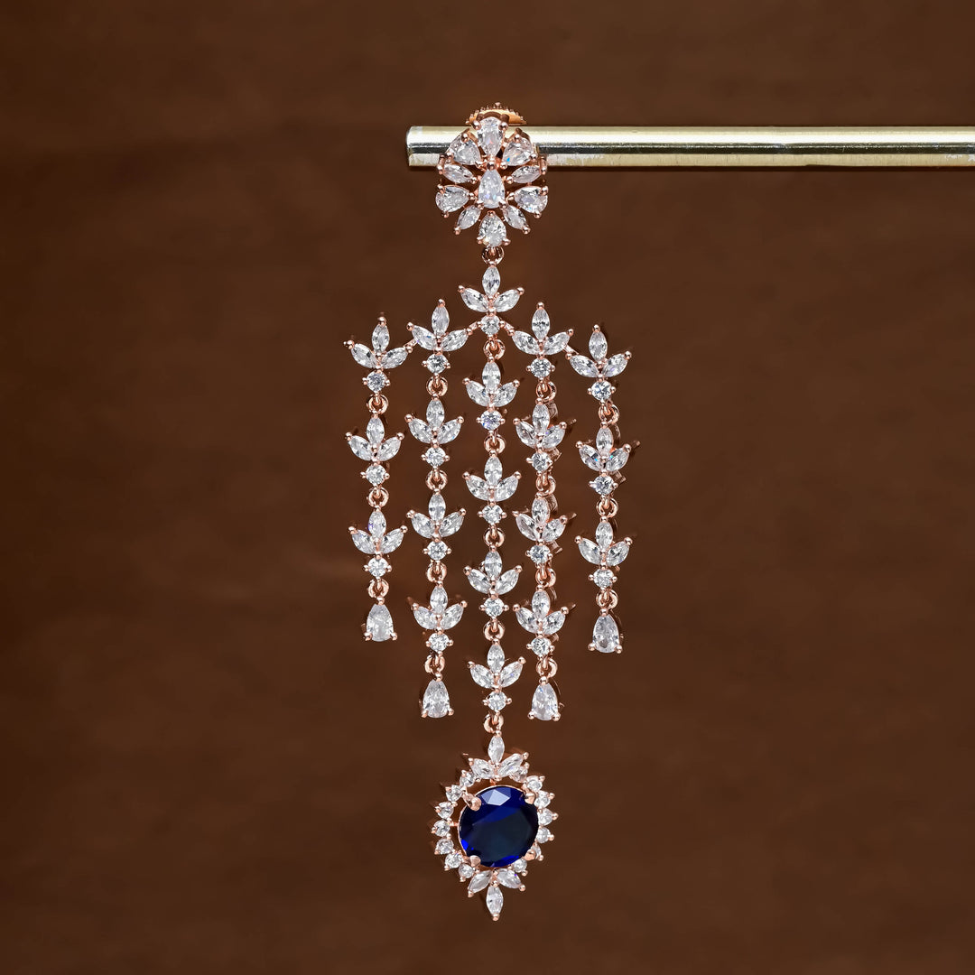CZ Rose Gold Earrings