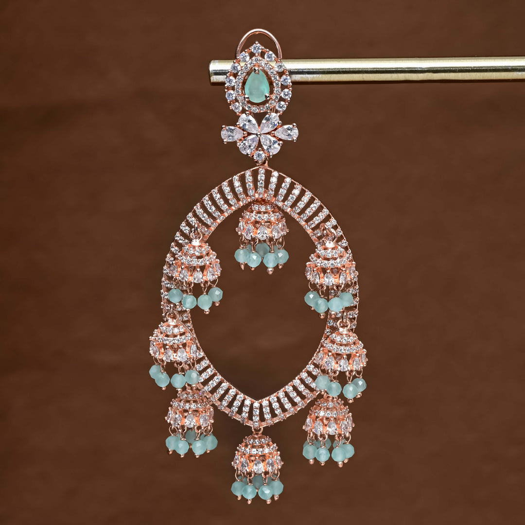 CZ Rose Gold Earrings
