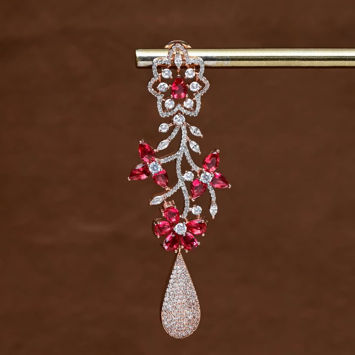 CZ Rose Gold Earring