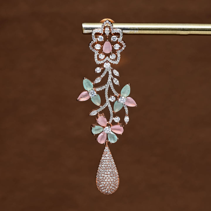 CZ Rose Gold Earring