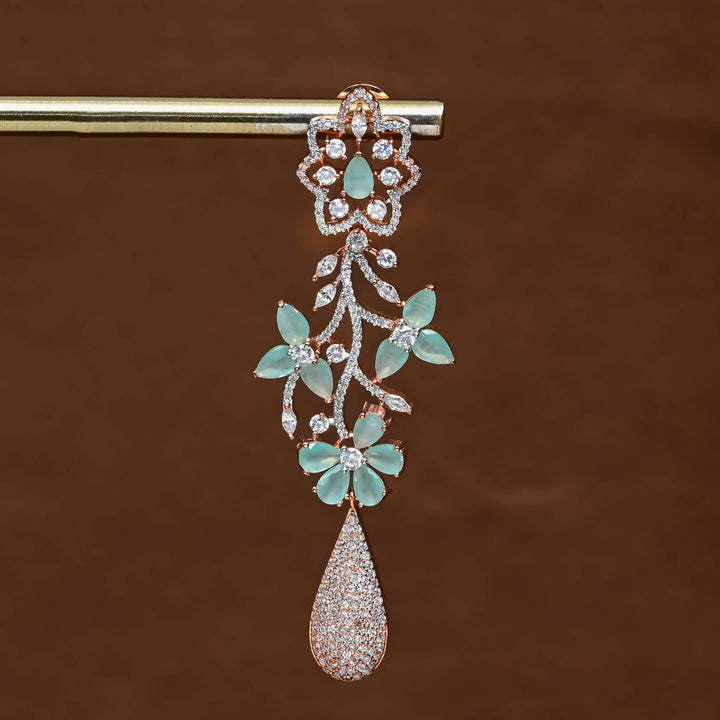 CZ Rose Gold Earrings