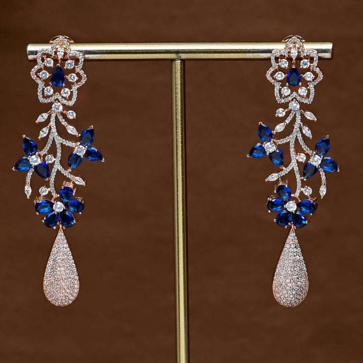 CZ Rose Gold Earrings
