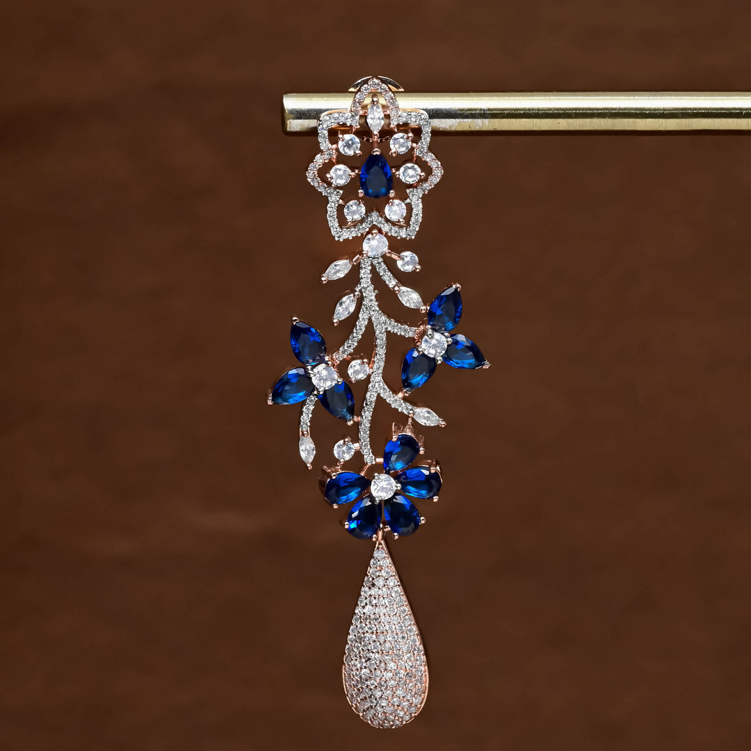 CZ Rose Gold Earrings