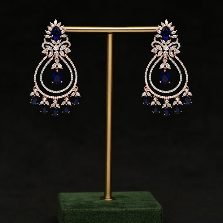 CZ Rose Gold Chandbali