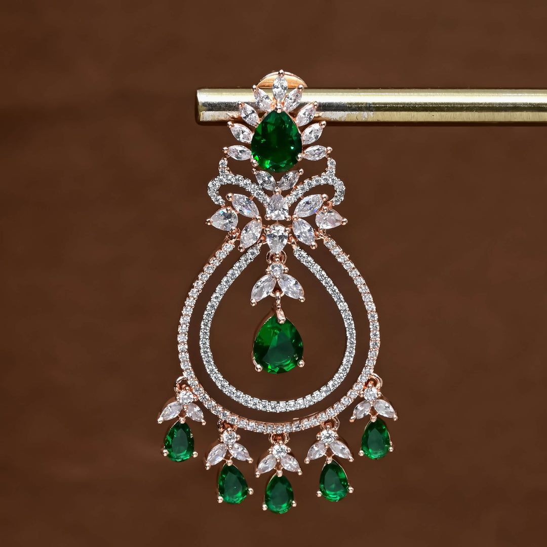 CZ Rose Gold Earrings