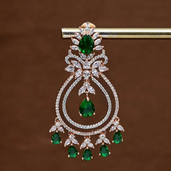 CZ Rose Gold Earrings