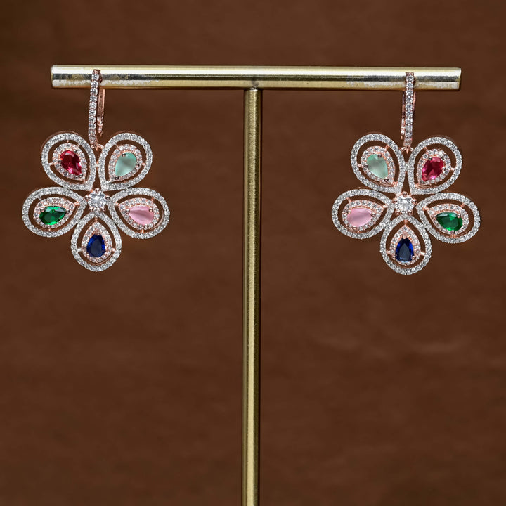 CZ Rose Gold Earrings